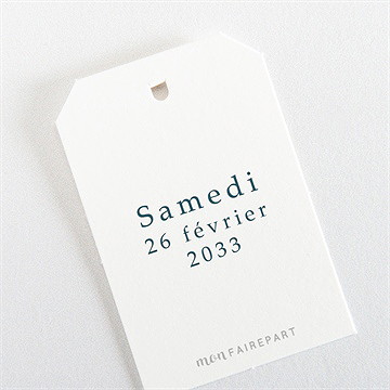 Etiquette mariage jouy exclusif - Dos de l'étiquette