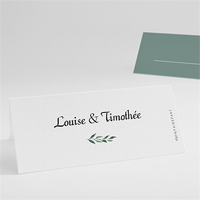 Marque-place mariage evidence
