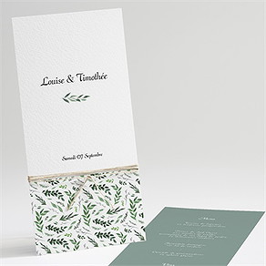Menu mariage evidence
