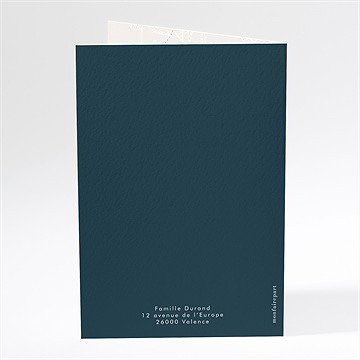 Carte de voeux passeport belle année - Dos de la carte