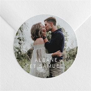 Sticker mariage vert laurier