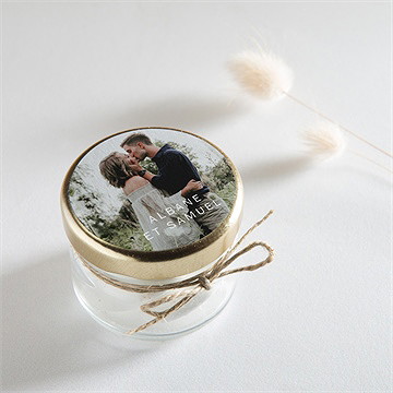 Sticker mariage vert laurier - Mise en situation