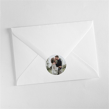 Sticker mariage vert laurier - Mise en situation