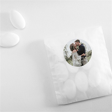 Sticker mariage vert laurier - Mise en situation