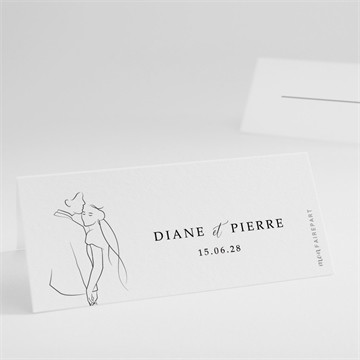 Marque-place mariage belle esquisse