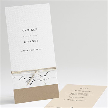 Menu mariage un grand jour