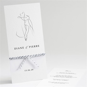 Menu mariage belle esquisse