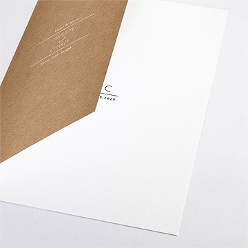 Livret de messe mariage kraft épuré - Détail du livret