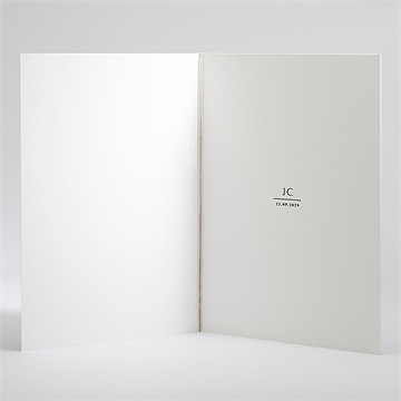 Livret de messe mariage kraft épuré - Intérieur du livret