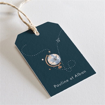 Etiquette mariage notre passeport pochette duo