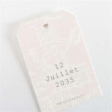 Etiquette mariage notre passeport - Dos de l'étiquette