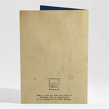 Livret de messe mariage notre télégramme - Dos du livret