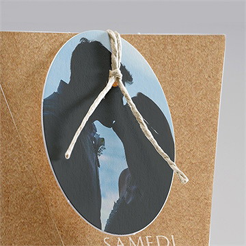 Boîte surprise mariage kraft épuré - Détail de la boîte