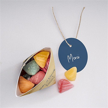 Boîte surprise mariage notre télégramme - Intérieur de la boîte