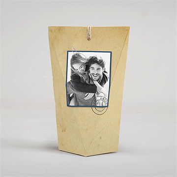 Boîte surprise mariage notre télégramme - Dos de la boîte