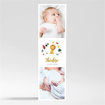 Faire-part naissance petit roi magnet