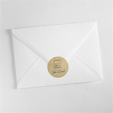 Sticker mariage notre télégramme - Mise en situation