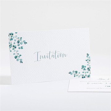 Carton d'invitation mariage tourbillonnant