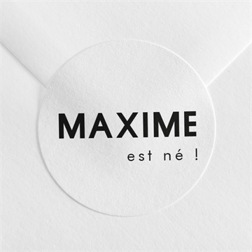 Sticker naissance éclats de vie dorure