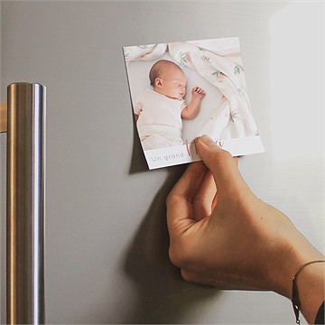 Remerciement naissance jolie mosaïque - Mise en situation