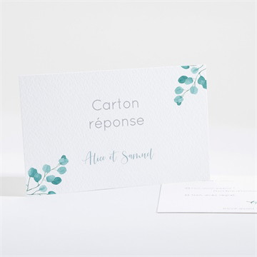 Carton réponse mariage tourbillonnant