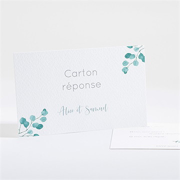 Carton réponse mariage tourbillonnant