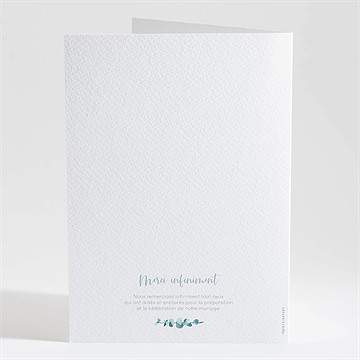 Livret de messe mariage tourbillonnant - Dos du livret