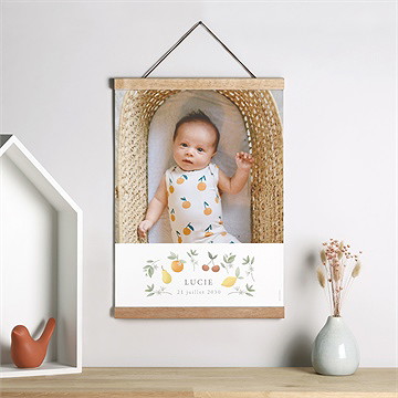 Affiche naissance poésie d'eté - Mise en situation