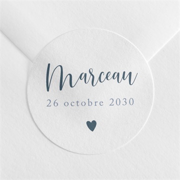 Sticker naissance notre petit coeur