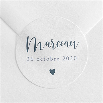 Sticker naissance notre petit coeur