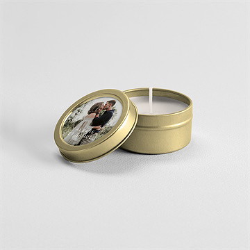 Bougie mariage vert laurier - Mise en situation