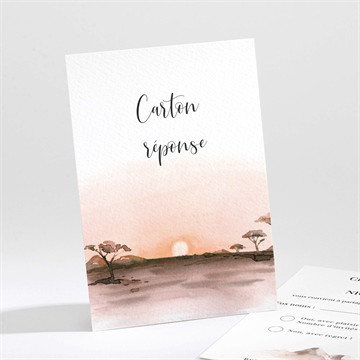 Carton réponse mariage la savane