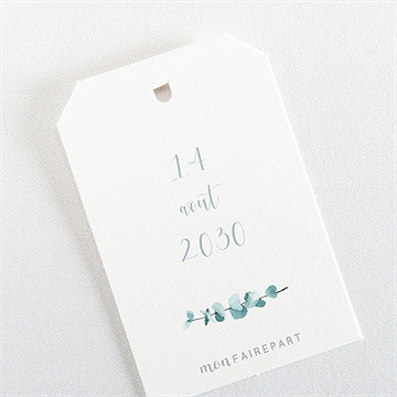 Etiquette mariage tourbillonnant - Dos de l'étiquette