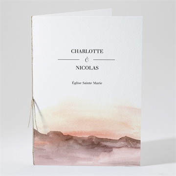 Livret de messe mariage la savane