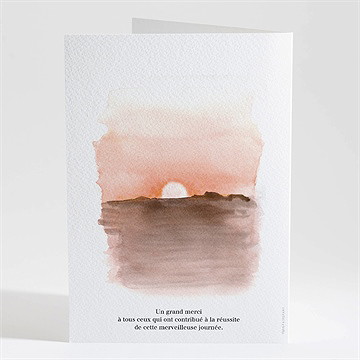 Livret de messe mariage la savane - Dos du livret