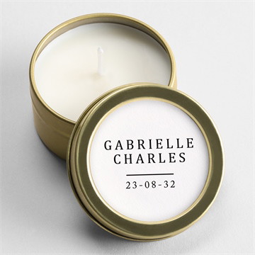 Bougie mariage un point c'est nous