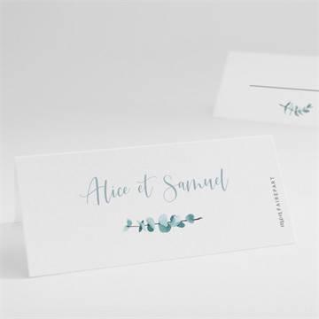 Marque-place mariage tourbillonnant