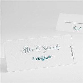 Marque-place mariage tourbillonnant