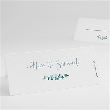 Marque-place mariage tourbillonnant