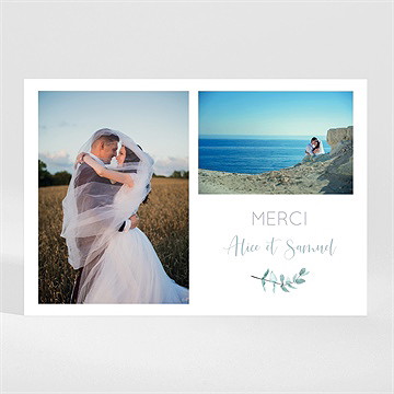 Remerciement mariage tourbillonnant magnet