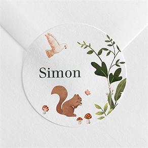 Sticker naissance petite jungle