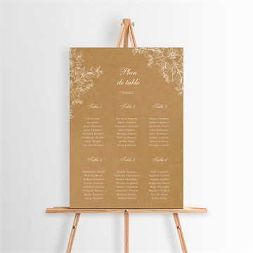 Plan de table mariage belle découverte programme