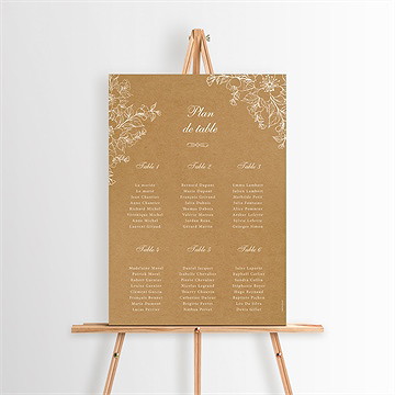 Plan de table mariage belle découverte