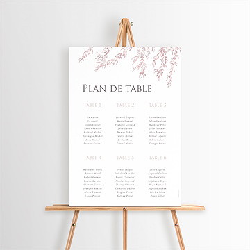 Plan de table mariage sous le saule