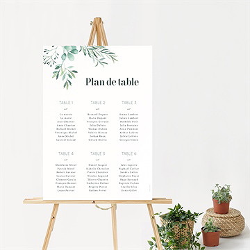 Plan de table mariage let love grow ! - Mise en situation