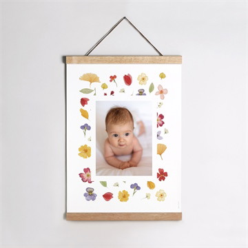 Affiche naissance harmonie d'automne