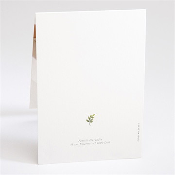 Faire-part naissance tendre eveil - Dos du faire-part