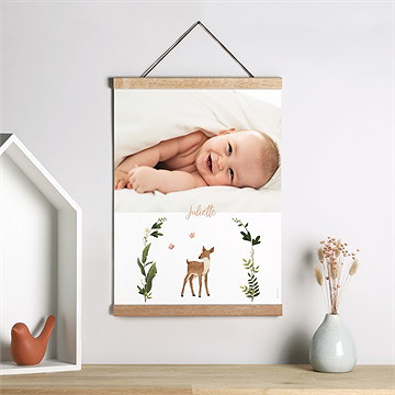 Affiche naissance tendre eveil - Mise en situation