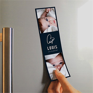 Faire-part naissance baby love magnet - Mise en situation