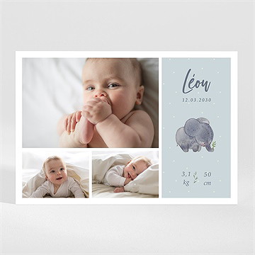 Faire-part naissance chouchou magnet - Mise en situation